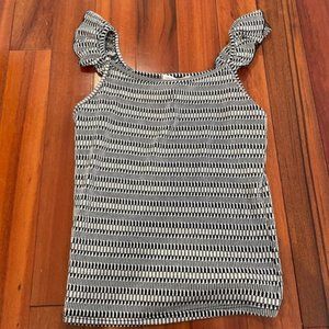 Black and white pattern tank top